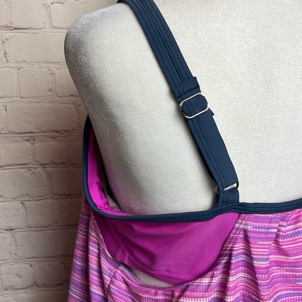 Free Country Blouson Tankini Top - Picture 6 of 11